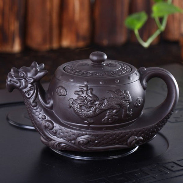 Dragon Boat Yixing Teapot | The Dragon's Treasure