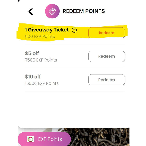 Giveaway Ticket